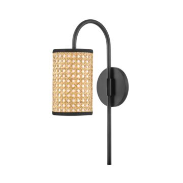 Dolores One Light Wall Sconce in Soft Black by Mitzi
