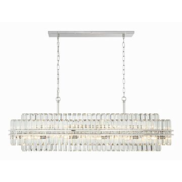 Hayes 16 Light Chandelier in Polished Nickel by Crystorama