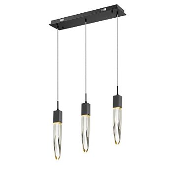 The Original Aspen Three Light Pendant in Black by Avenue Lighting