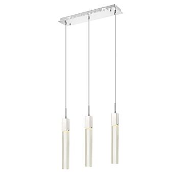 The Original Glacier Avenue Three Light Pendant in Polished Chrome by Avenue Lighting