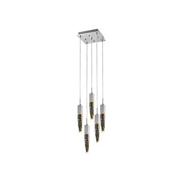 The Original Aspen Five Light Pendant in Polished Chrome by Avenue Lighting