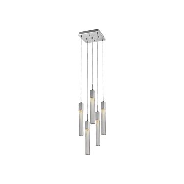 Boa Five Light Pendant in Black by Avenue Lighting