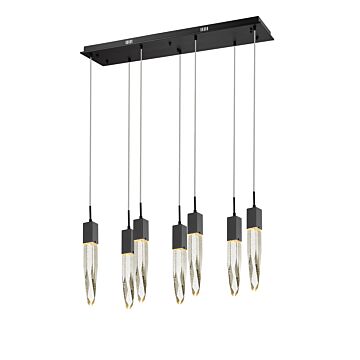 The Original Aspen Seven Light Pendant in Black by Avenue Lighting