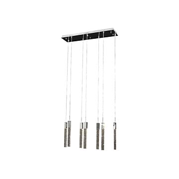 The Original Glacier Avenue Seven Light Pendant in Polished Chrome by Avenue Lighting