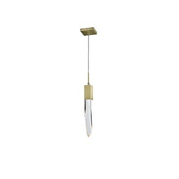 The Original Aspen One Light Pendant in Brushed Brass by Avenue Lighting