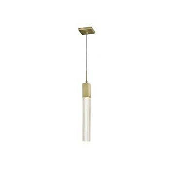 The Original Glacier Avenue One Light Pendant in Brushed Brass by Avenue Lighting