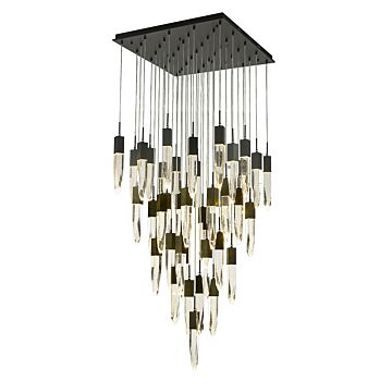 The Original Aspen 41 Light Pendant in Black by Avenue Lighting