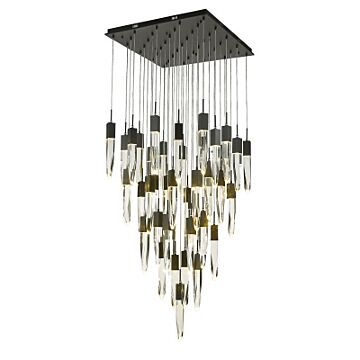 The Original Aspen 41 Light Pendant in Black by Avenue Lighting
