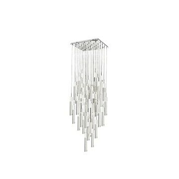 The Original Glacier Avenue 41 Light Pendant in Chrome by Avenue Lighting