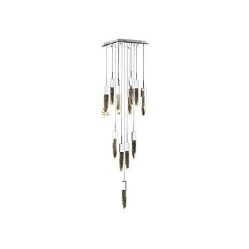 The Original Aspen 13 Light Flush MountPendant in Chrome by Avenue Lighting