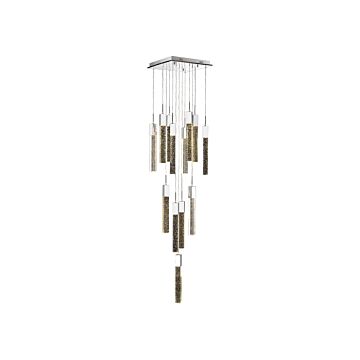 The Original Glacier Avenue 13 Light Flush MountPendant in Chrome by Avenue Lighting
