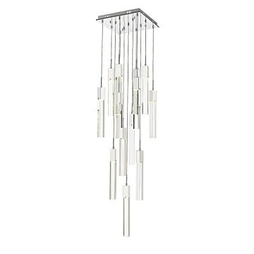 The Original Glacier Avenue 13 Light Pendant in Chrome by Avenue Lighting