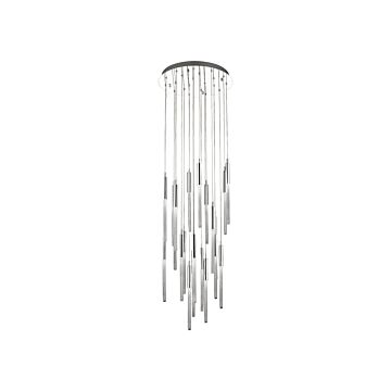 Boa 21 Light Pendant in Polished Nickel by Avenue Lighting