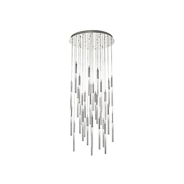 Boa 31 Light Pendant in Polished Nickel by Avenue Lighting