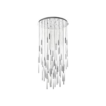 Main St. 51 Light Pendant in Polished Nickel by Avenue Lighting