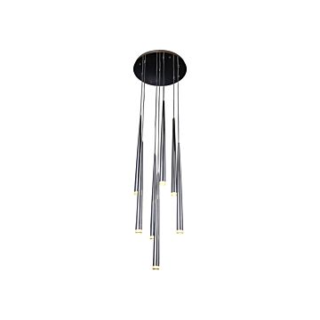 Highland Ave. Seven Light Pendant in Chrome by Avenue Lighting