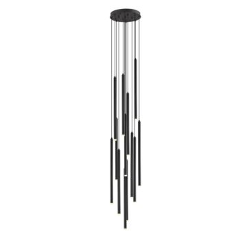 Filmore Ave. 13 Light Chandelier in Black by Avenue Lighting