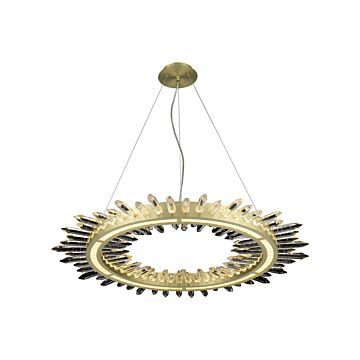 The Original Aspen LED Chandelier in Brushed Brass by Avenue Lighting