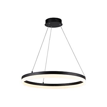 Circa LED Pendant in Black by Avenue Lighting