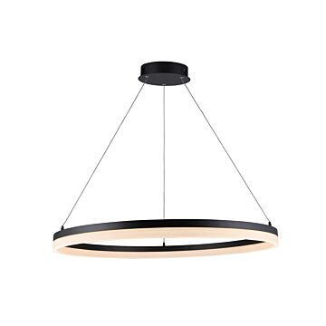 Circa LED Pendant in Black by Avenue Lighting