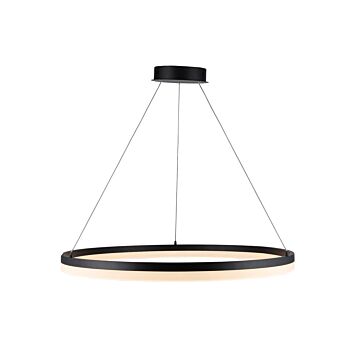 Circa LED Pendant in Black by Avenue Lighting