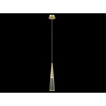 Encino One Light Pendant in Brushed Brass by Avenue Lighting