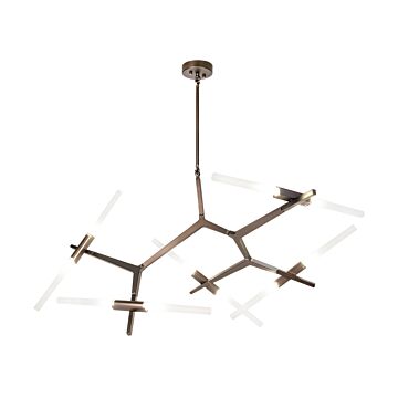 San Vicente Ten Light Chandelier in Dark Bronze by Avenue Lighting