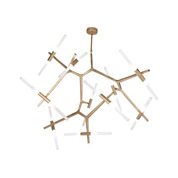 San Vicente 20 Light Chandelier in Brushed Brass by Avenue Lighting