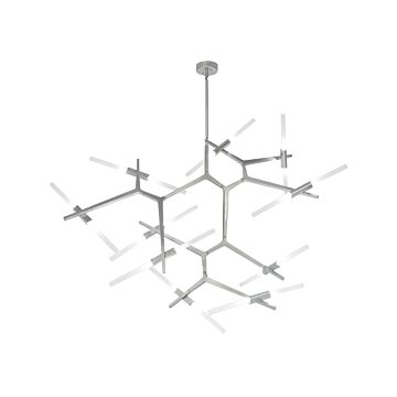 San Vicente 20 Light Chandelier in Matte Chrome by Avenue Lighting