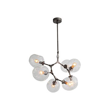 Fairfax Seven Light Chandelier in Dark Bronze by Avenue Lighting