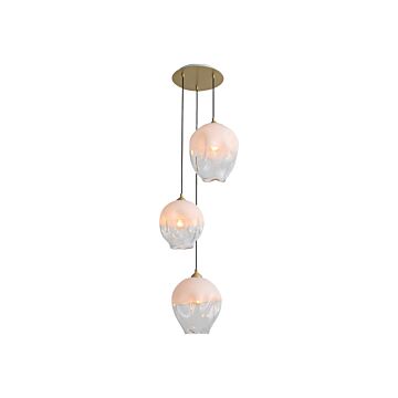 Sonoma Ave. Three Light Pendant in Brushed Brass by Avenue Lighting
