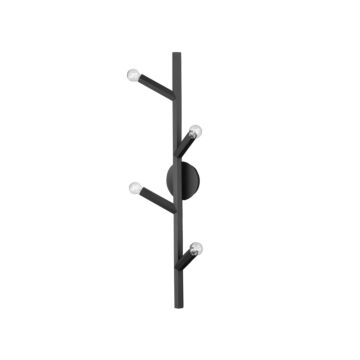 The Oaks Four Light Wall Sconce in Black by Avenue Lighting