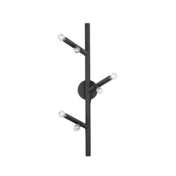 The Oaks Six Light Wall Sconce in Black by Avenue Lighting