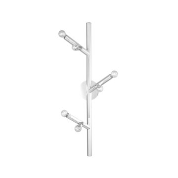 The Oaks Six Light Wall Sconce in Polished Nickel by Avenue Lighting