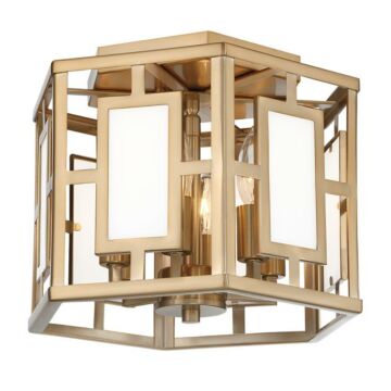 Hillcrest Six Light Semi Flush Mount in Vibrant Gold by Crystorama
