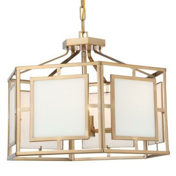 Hillcrest Six Light Chandelier in Vibrant Gold by Crystorama