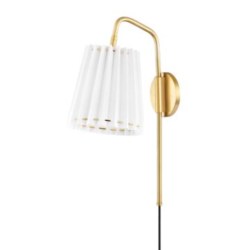 Demi One Light Wall Sconce in Aged Brass by Mitzi