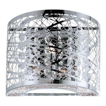 Inca LED Wall Sconce in Polished Chrome by ET2