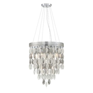 Hudson Nine Light Chandelier in Polished Chrome by Crystorama