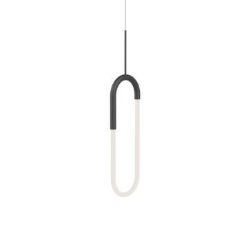 Huron LED Pendant in Black by Kuzco Lighting