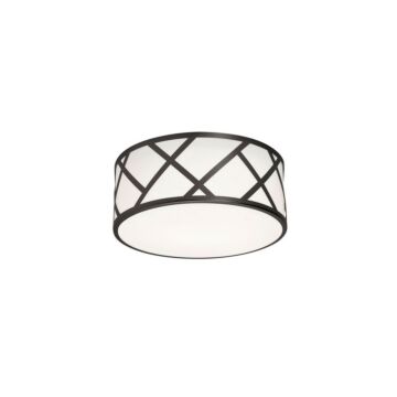 Haven Two Light Flush Mount in Black by AFX Lighting
