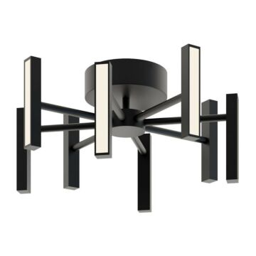 Indra LED Semi Flush Mount in Black by AFX Lighting