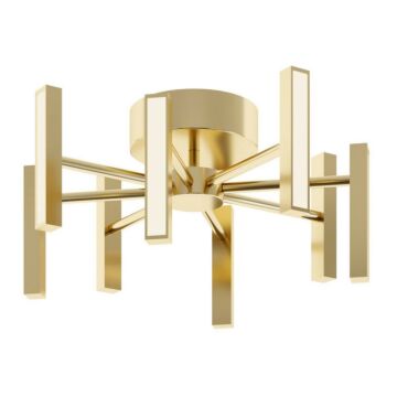 Indra LED Semi Flush Mount in Satin Brass by AFX Lighting
