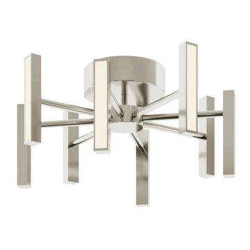 Indra LED Semi Flush Mount in Satin Nickel by AFX Lighting