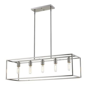 Cobar 5-Light Satin Nickel Island Pendant