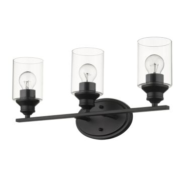 Gemma 3-Light Matte Black Vanity