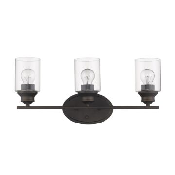 Gemma 3-Light Oil-Rubbed Bronze Vanity