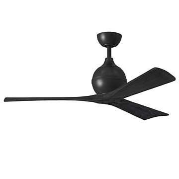 Irene 6-Speed DC 52" Ceiling Fan in Matte Black with Matte Black blades