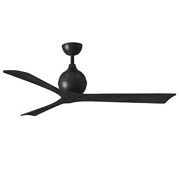 Irene 6-Speed DC 60" Ceiling Fan in Matte Black with Matte Black blades