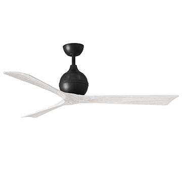 Irene 6-Speed DC 60" Ceiling Fan in Matte Black with Matte White blades